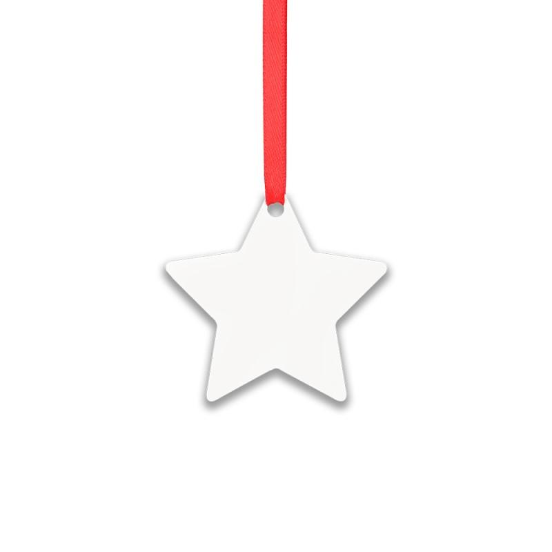 Aluminium Xmas Decoration - Double Sided - Star