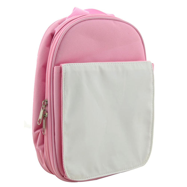 Sublimation blank light pink kids lunch bag