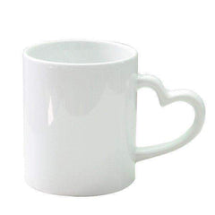 love heart style handled mug