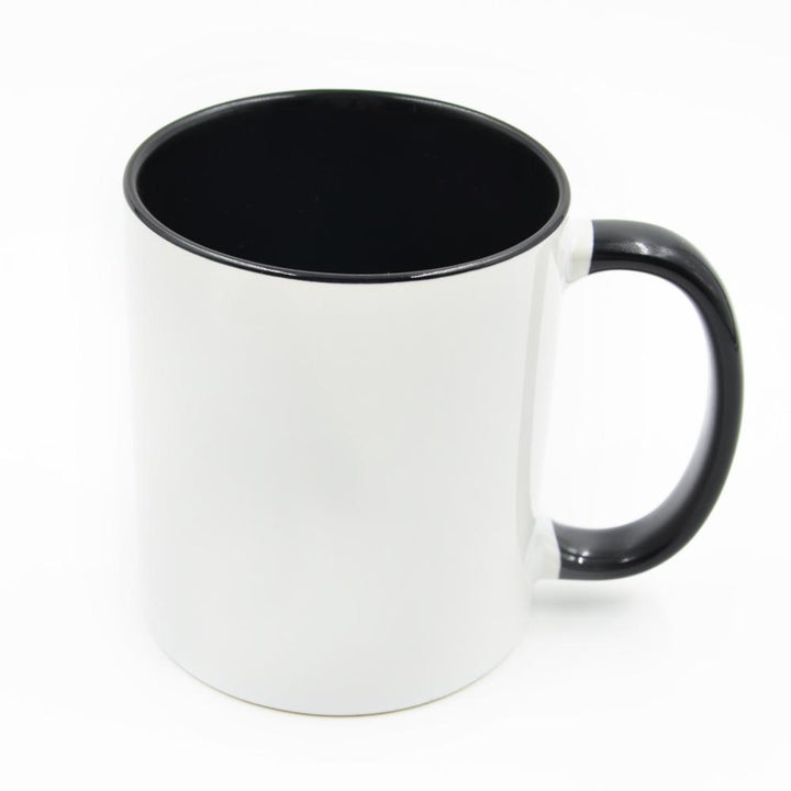 Conde Premium Sublimation Blank Ceramic Mug Black with White Panel