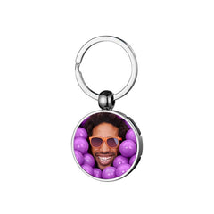 Clock Metal Keyring - Round