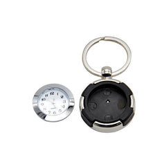 Clock Metal Keyring - Round