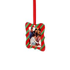 Aluminium Xmas Decoration - Double Sided - Fancy Square