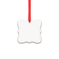 Aluminium Xmas Decoration - Double Sided - Fancy Square