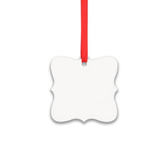 Aluminium Xmas Decoration - Double Sided - Fancy Square