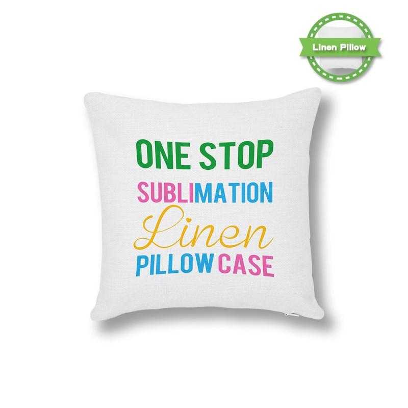 Linen Cushion Cover White 30 x 30