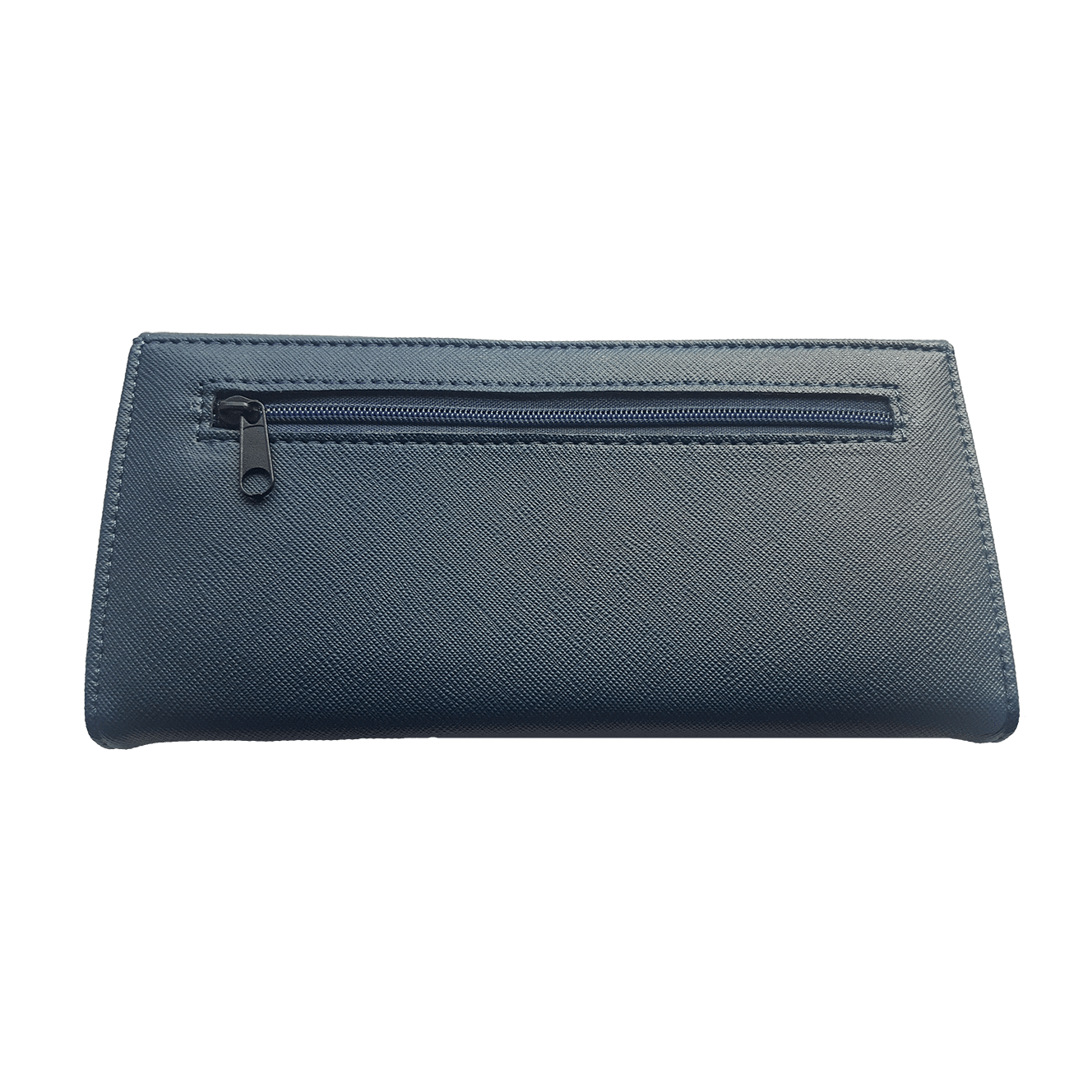 Large Leather Purse - Navy Blue + giftbox