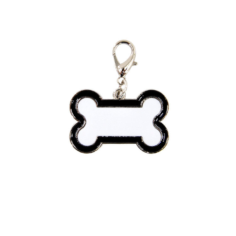 Dog Tag Bone Shape - Black for sublimation printing – SubliBlanks Limited