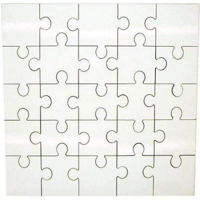 25pcs - MDF Jigsaw 17 x 17 cm