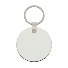 MDF Round Keyring