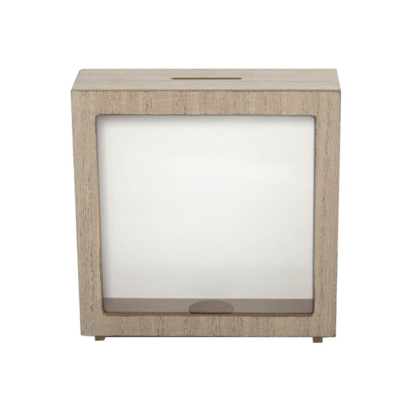 sublimation blank light brown wooden money box