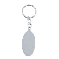 Oval Metal Keyring