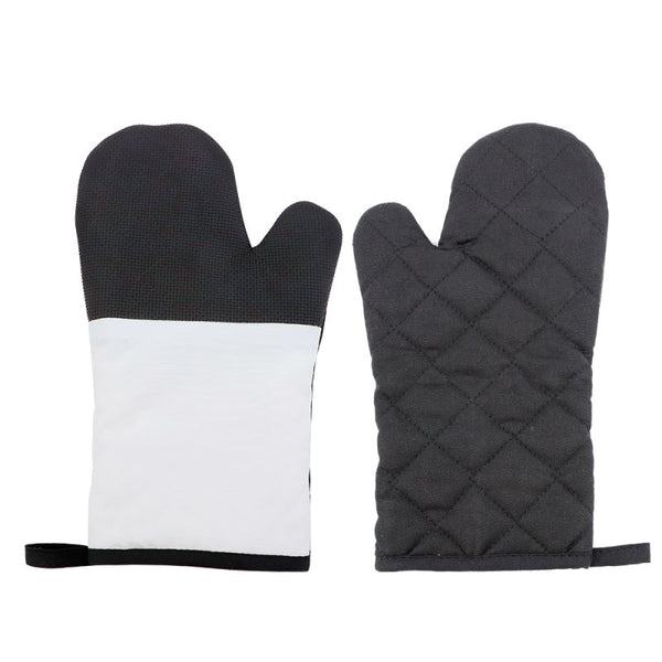 Sublimation blank canvas oven glove with rubber patch