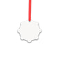 Aluminium Xmas Decoration - Double Sided - Snowflake
