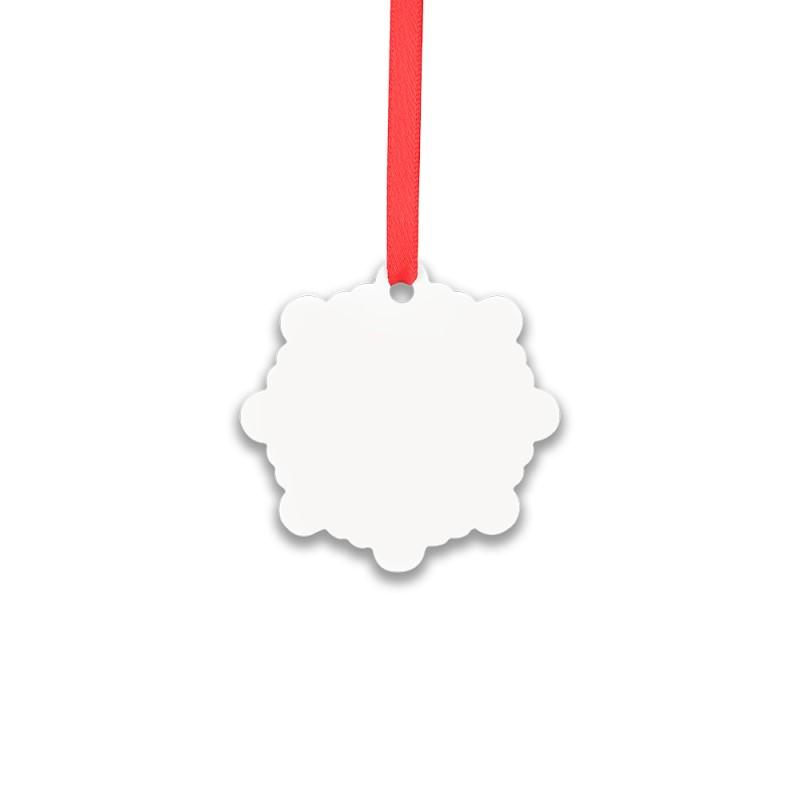 Aluminium Xmas Decoration - Double Sided - Snowflake