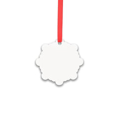 Aluminium Xmas Decoration - Double Sided - Snowflake