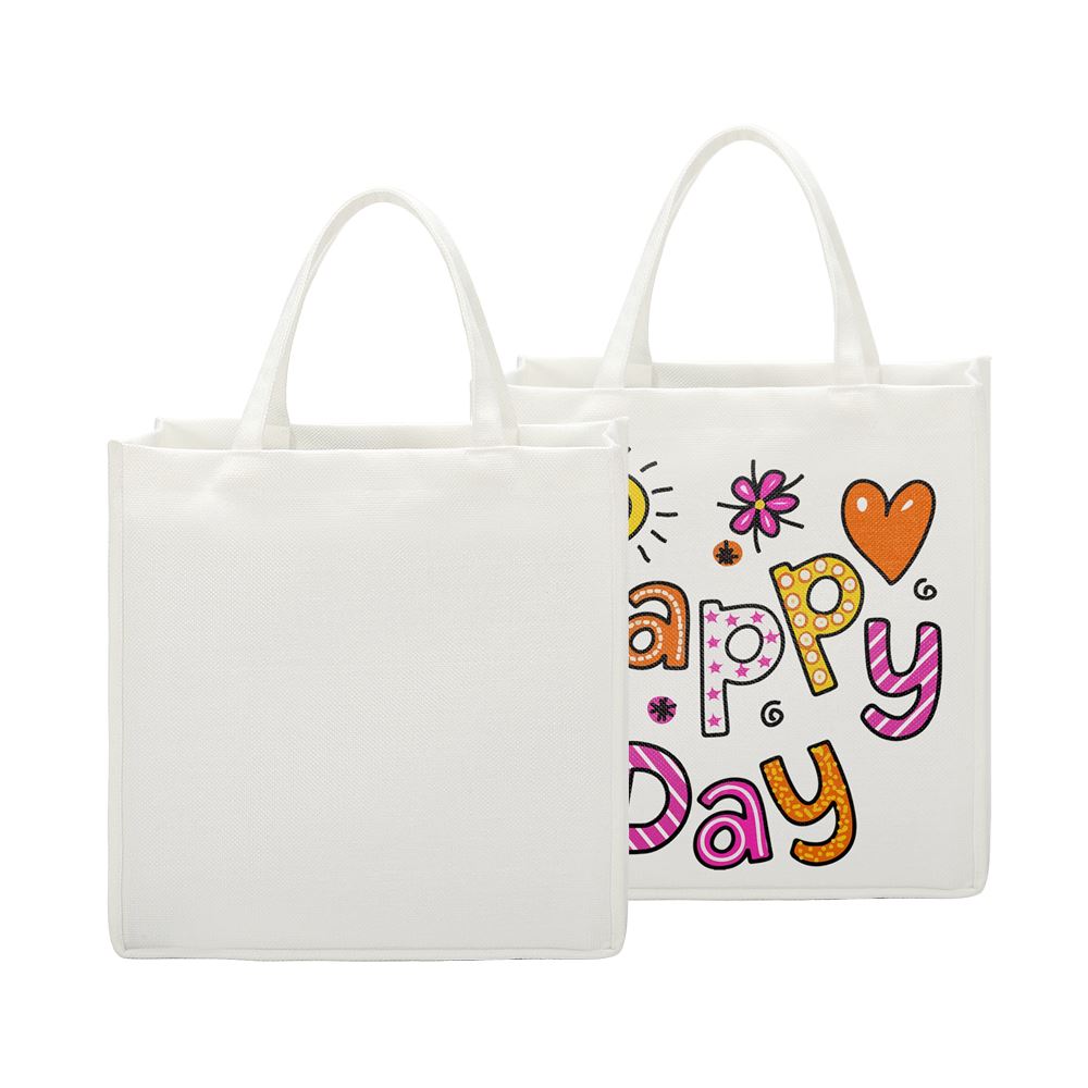 sublimation blank Linen Tote Bag White