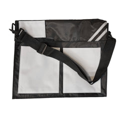 Back to school messenger book bag - black