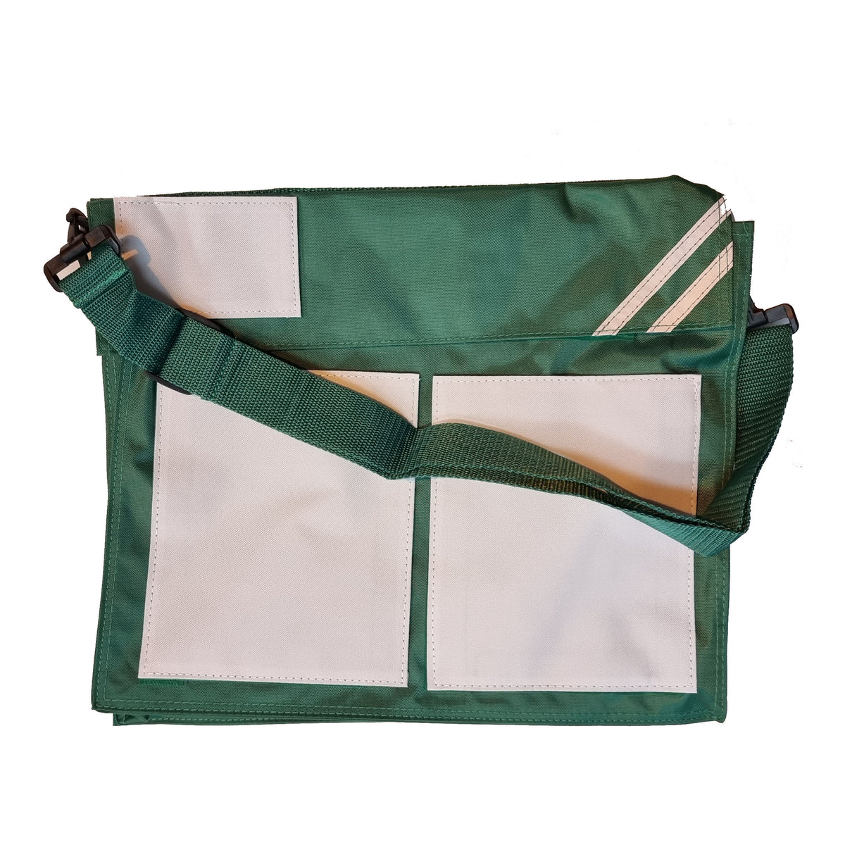 Back to school messenger book bag - green