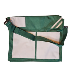 Back to school messenger book bag - green