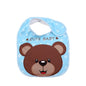 Sublimation blank Blue Velcro Baby Bib