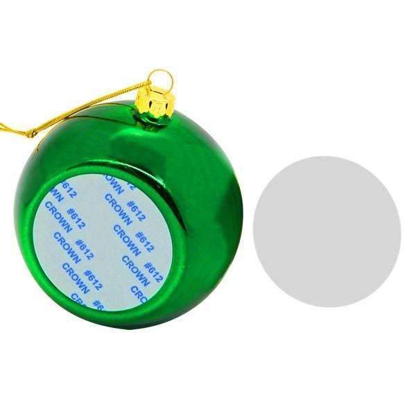 Christmas bauble - Green sublimation blanks