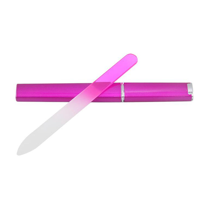 Sublimation blank pink glass nail file