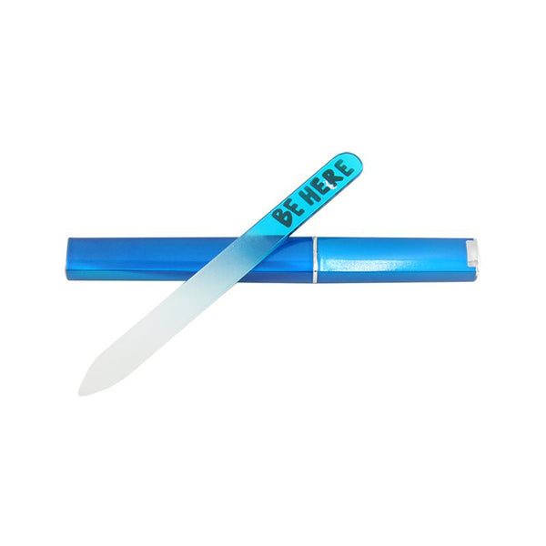 Sublimation blank blue glass nail file