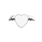 sublimation blank heart metal pin badge