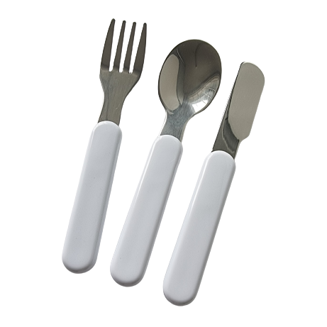 Kids polymer steel knife spoon and fork set for sublimation printing