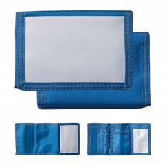 Mens Nylon Wallet Blue sublimation blanks