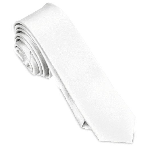 Mens White Silk Tie sublimation blanks