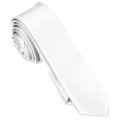 Mens White Silk Tie sublimation blanks