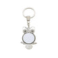 sublimation blank owl metal keyring