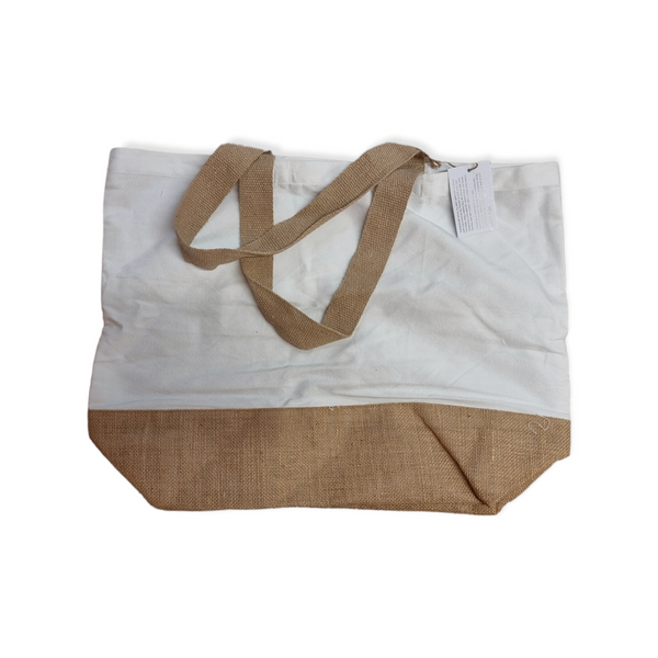 sublimation blank Jute & Polyester Tote Bag - 57 x 43 x 16 cm