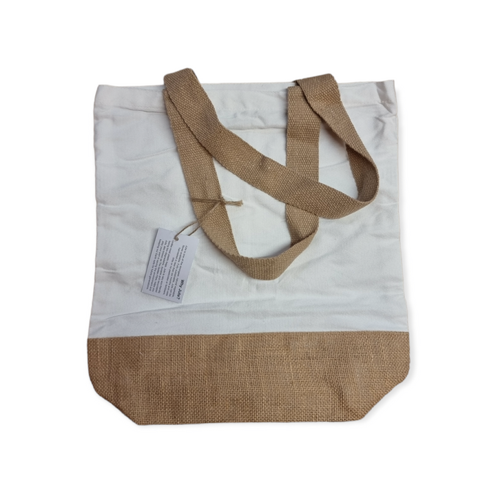 sublimation blank Jute & Polyester Tote Bag - 38 x 41 x 13 cm