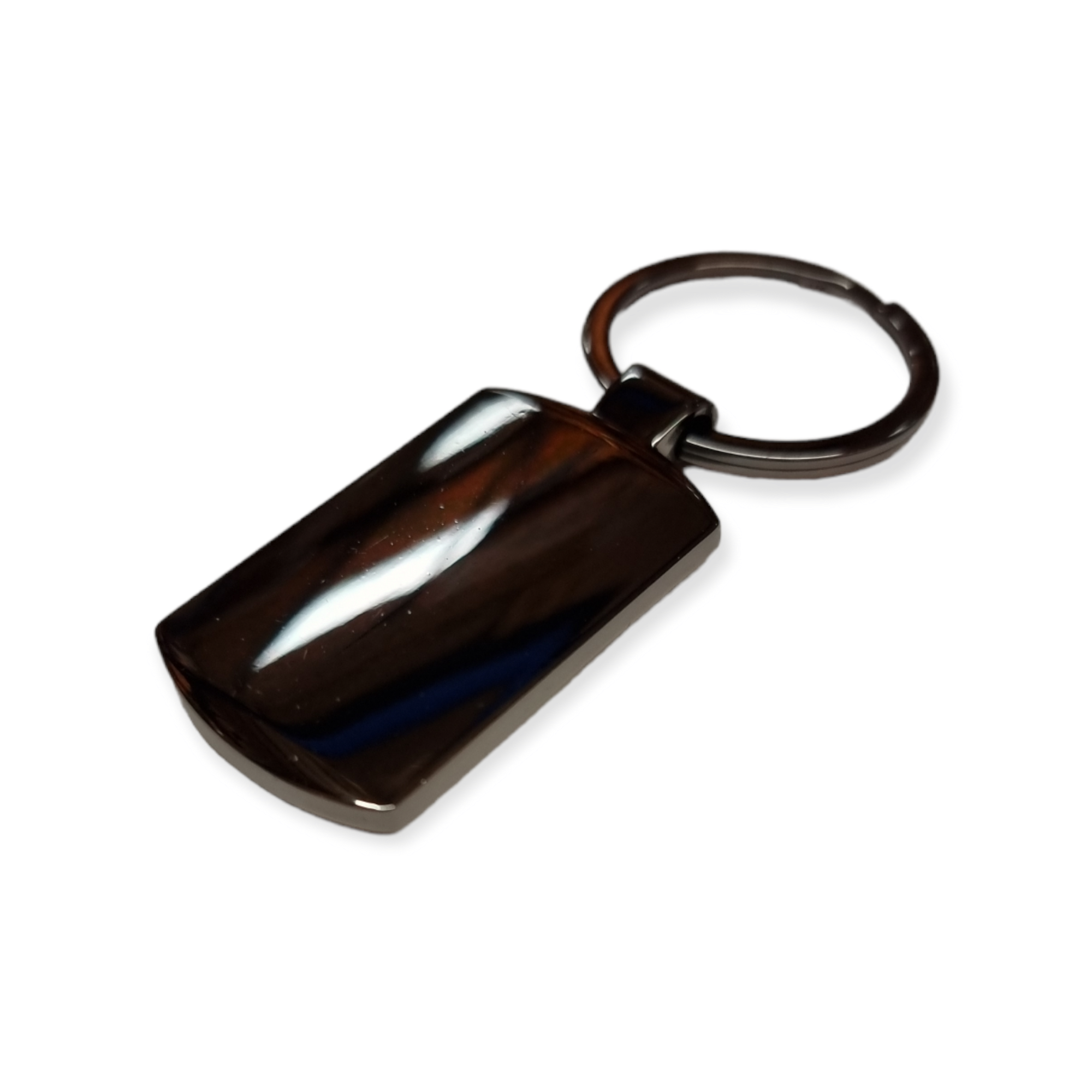 Oblong sublimation blank keyring - Smoked Black – SubliBlanks Limited