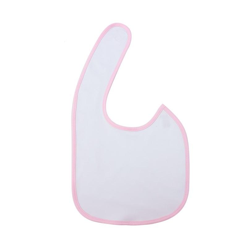 Sublimation blank pink Velcro Baby Bib
