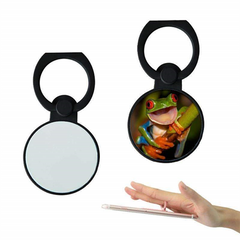 Round phone ring holder - Black sublimation blank
