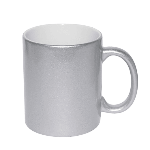 Single 11oz Silver Mug + Includes mug box sublimation blanks
