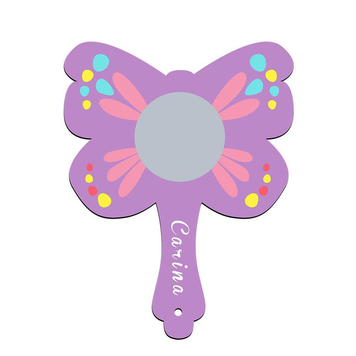 Sublimation blank kids handheld mirror butterfly