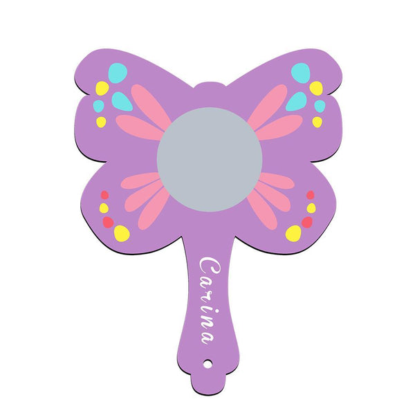 Sublimation blank kids handheld mirror butterfly