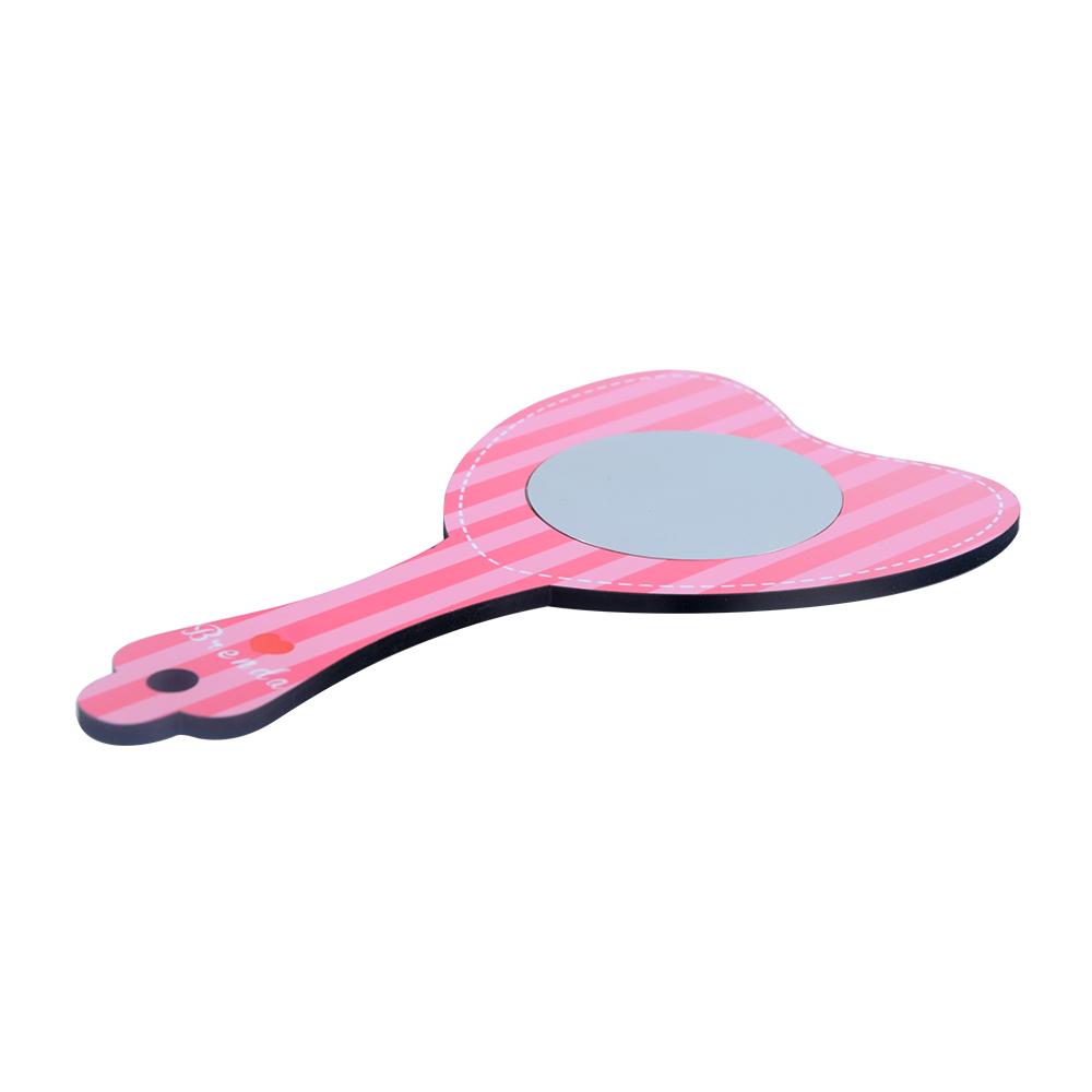 Sublimation blank kids handheld mirror heart
