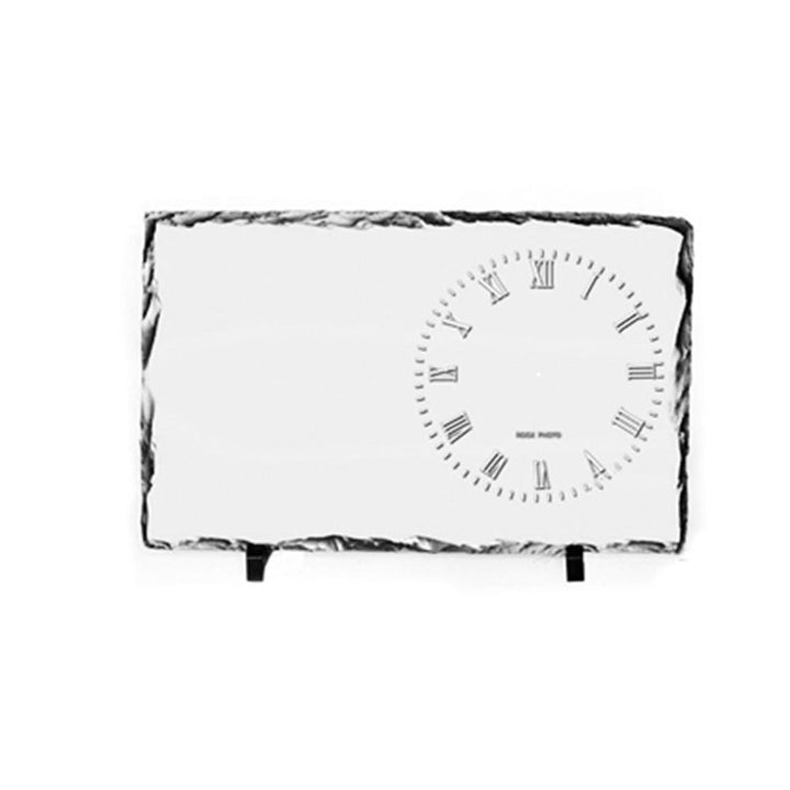 Sublimation blank rock slate clock