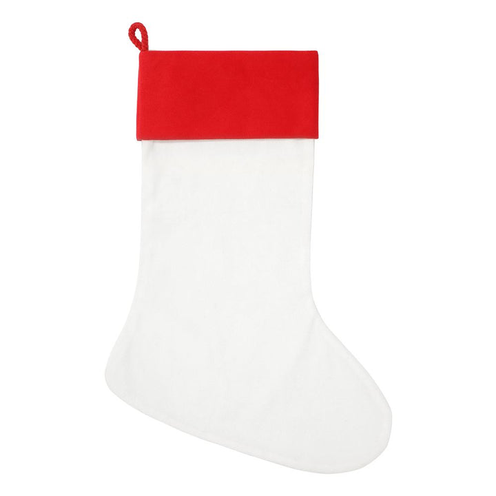 Sublimation blank charpie red christmas stocking