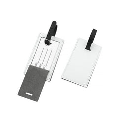Sublimation blank pu leather luggage tag 
