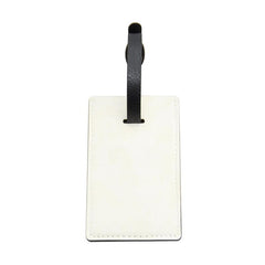Sublimation blank pu leather luggage tag 