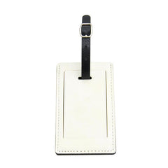 Sublimation blank pu leather luggage tag 