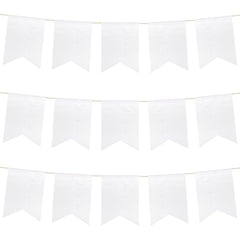 Sublimation blank white polyester flag banner
