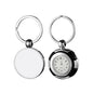 Clock Metal Keyring - Round